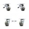 Service Caster 4 Inch Thermoplastic Rubber Caster Set with Roller Bearing 2 Brake 2 Swivel Lock SCC-TTL30S420-TPRRD-2-BSL-2 - alternate 6